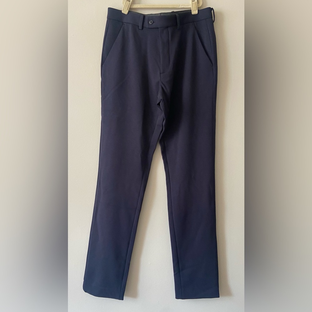 Bundle Of 3 Nicestuff Men's Soft Casual Pants Grey Navy Blue 32/32 32/34